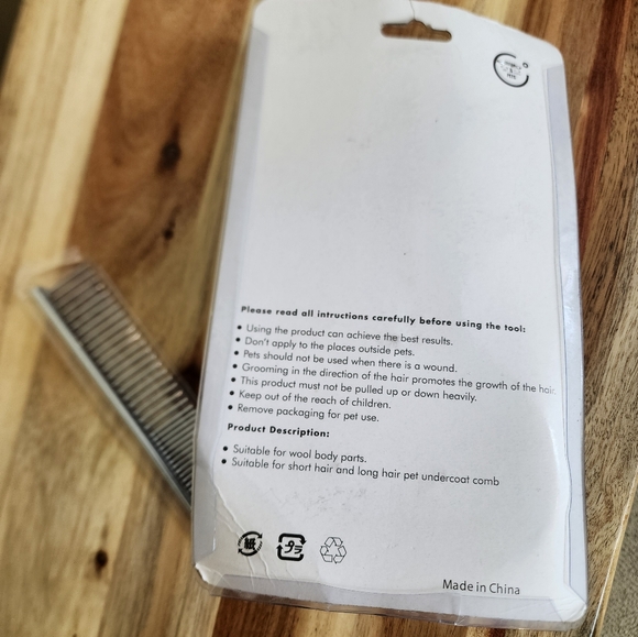 NEW Cats Dogs Undercoat Comb Metal Comb Dematting Shedding Grooming Comb Brush - Picture 6 of 6